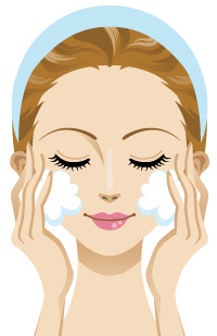 洗顔・ダブル洗顔step1